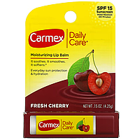 Бальзам для губ Carmex Daily Care Moisturizing Lip Balm Fresh Cherry SPF 15 4.25 г, фото 2