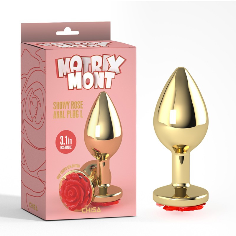 Анальний корок Showy Rose Anal Plug Large Bomba💣