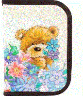 Пенал твердий книжка 621 Popcorn Bear Бежевий 20x14x3.7 см Kite