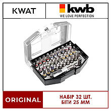 Набір біт KWB Profi комплект 32 шт розмір 25 мм універсальний набір для шурупокрута