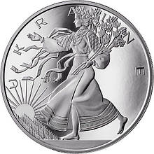Срібна монета "Свобода України" Liberty of Ukraine