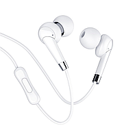 Наушники Hoco M58 Amazing universal earphones with mic White