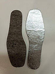 Стельки зимние войлочные с термо фольгой ПХ-500 толщина 5 мм. Размеры 34-46
