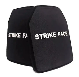 Комплект бронеплит для плитоноски Strike face (Керамічні) 6 клас захисту NIJ IV 2.8кг