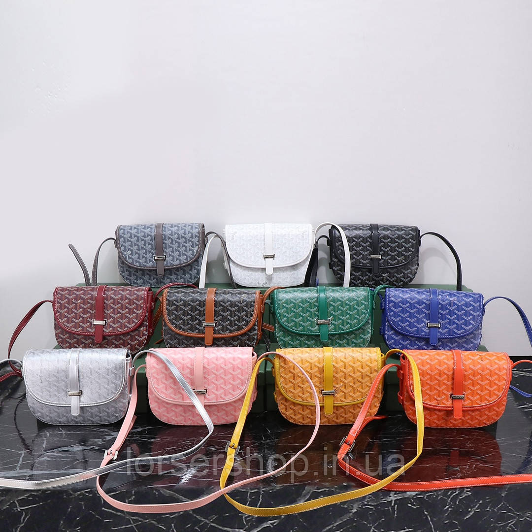 Сумка Goyard через плечо Goyardine Belvedere, много цветов: продажа ...