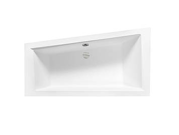 Ванна акрилова Besco INTIMA 150x85 права асиметрична (без панелі, ручок, ніжок), фото 2