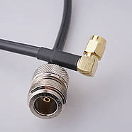 Кабель антенний пігтейл SMA Male кутовий 90° - Type N Female 50см RG-58 адаптер перехідник подовжувач антен, фото 5
