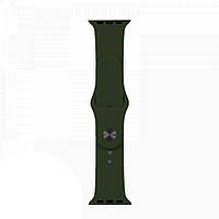 Ремешок Silicone Apple Watch 38/40/41 mm Dark Olive (35) (34)