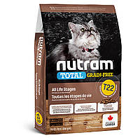 T22_NUTRAM Total GF Холистик для кошек всех жизненных стадий; с курицей и индейкой; без/зерн, 1.13 кг