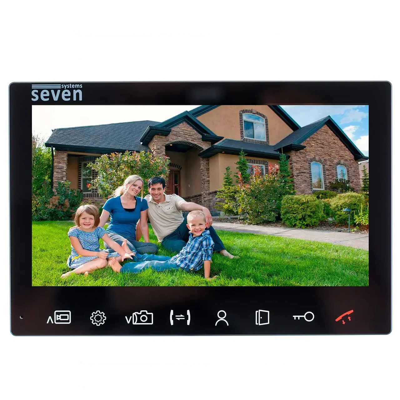 Відеодомофон 7 дюймів SEVEN DP-7575 FHD IPS Black