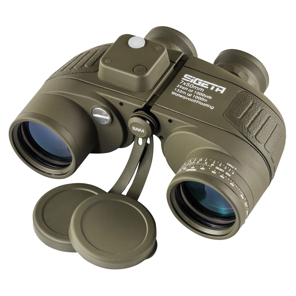 Морський бінокль SIGETA Admiral 7x50 Military floating/compass/reticle