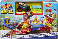 Ігровий набір Hot Wheels Monster Trucks Blast Station Playse Пригоди на станції