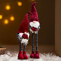 Красный скандинавский рождественский гном эльф 95 см, новогодний подарок