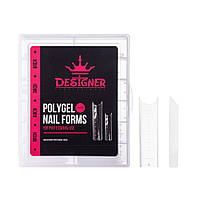 Верхние формы для моделирования ногтей Designer Polygel Nail Forms - Arch, 120 шт/уп