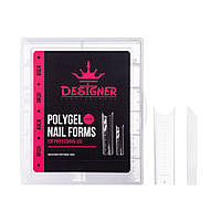 Верхні форми для моделювання нігтів Designer Polygel Nail Forms - Arch, 120 шт./уп