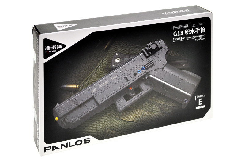 Конструктор дитячий пістолет Glock G18 Panlos Brick, 670010, 336 деталей., фото 1