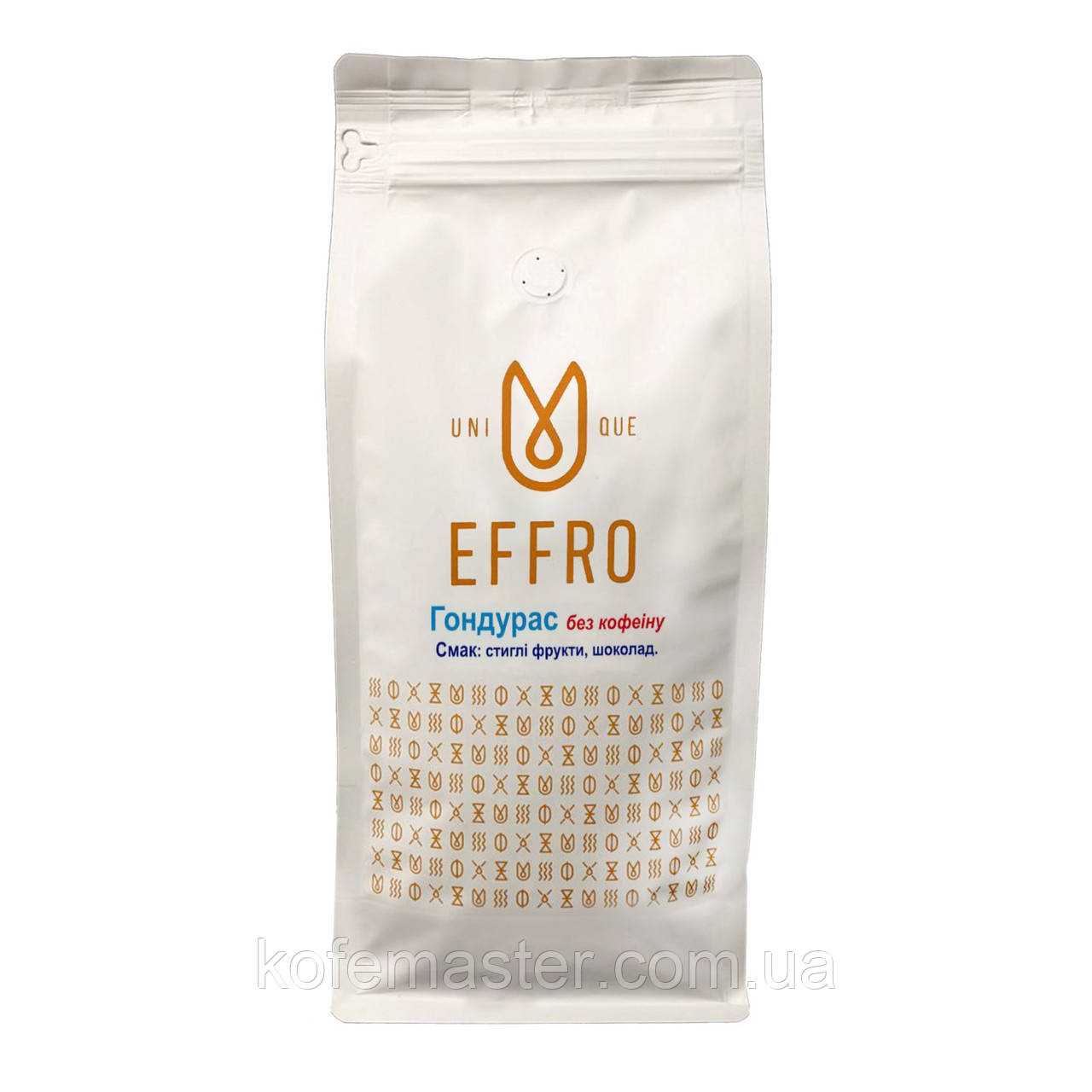 Кава в зернах EFFRO DECAF без кофеїну 1 кг. свіжого обсмажування, 100% арабіка