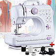 Швейні міні машинки ручні FHSM-505, Ручна швейна машинка, Ручна міні машинка для шиття KM-77, фото 9