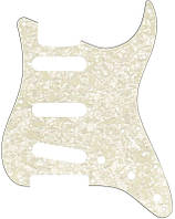 Пикгард Fender 11-Hole Modern-Style Stratocaster S/S/S Pickguards Aged White Moto