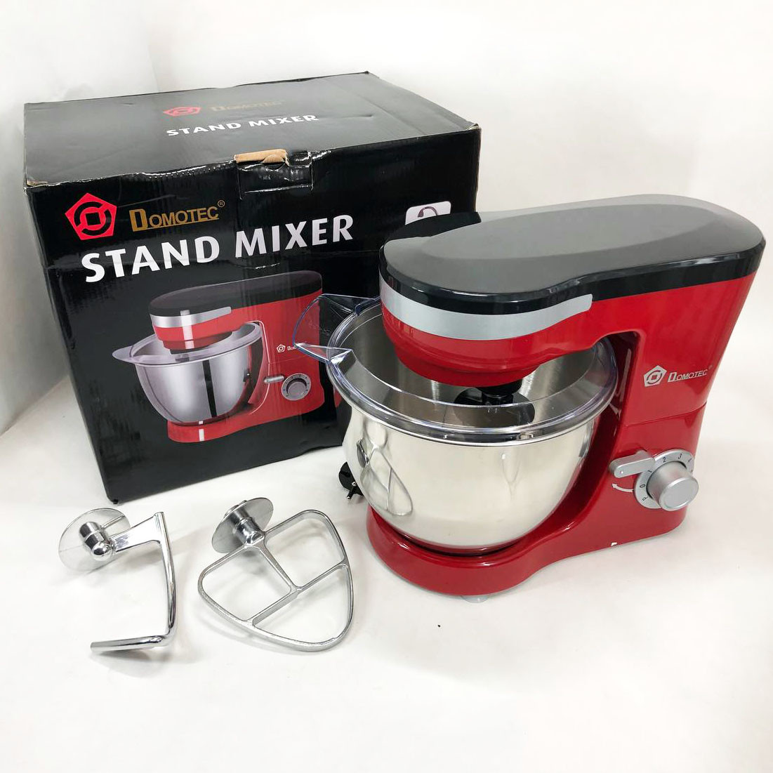 Кухонний комбайн новий Domotec MS-1368 1500 Вт, Хороший побутовий тістомісильник, Міцний міксер XY-24, фото 1