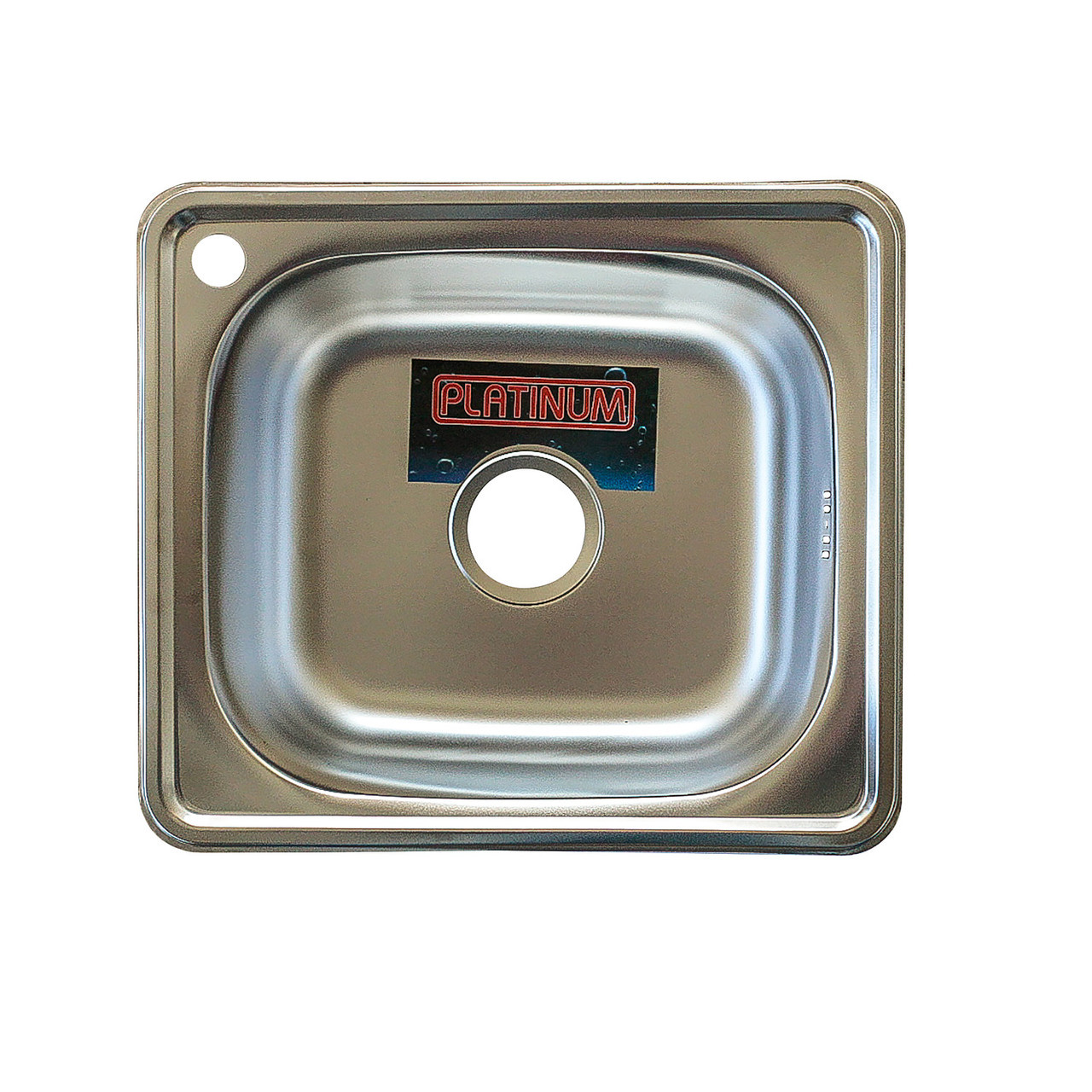 Врізна кухонна мийка з неіржавкої сталі Platinum 4842 Сатин 0.8
