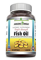 Риб'ячий жир Amazing Nutrition Triple Strength Fish Oil 1800 mg of Omega-3 на порцію 120 гелевих капсул