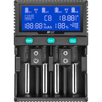 Зарядний пристрій для акумуляторів PowerPlant PP-A4 (Ni-MH, Cd, Li-ion, LiFePO4 / input AC 100V-240V DC 12 V)