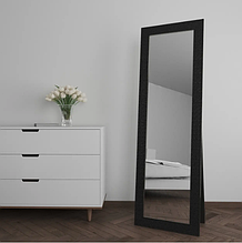Дзеркало з чорною рамою універсальне 176х56 в широкій рамі, велике дзеркало в прихожу на повний зріст
