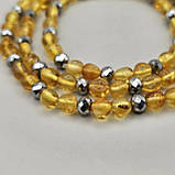 Буси та браслет 100% натуральний бурштин галтівка та чеське скло вага 17,3 г, фото 3