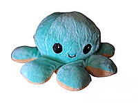 Мягкая детская игрушка осьминог перевертыш 20*10см Игрушка осьминог-настроение Осьминог двухсторонний MTS.