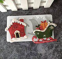 ЭКСКЛЮЗИВ! Силиконовый коврик для шоколадного ганаша "Різдвяні зірки"