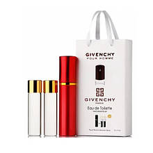 Деревний парфум для чоловіків Gvenchy edt 3x15ml - Trio Bag