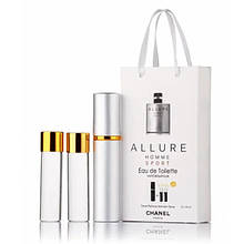 Chanl Allure Homme Sport edt 3x15ml - Trio Bag