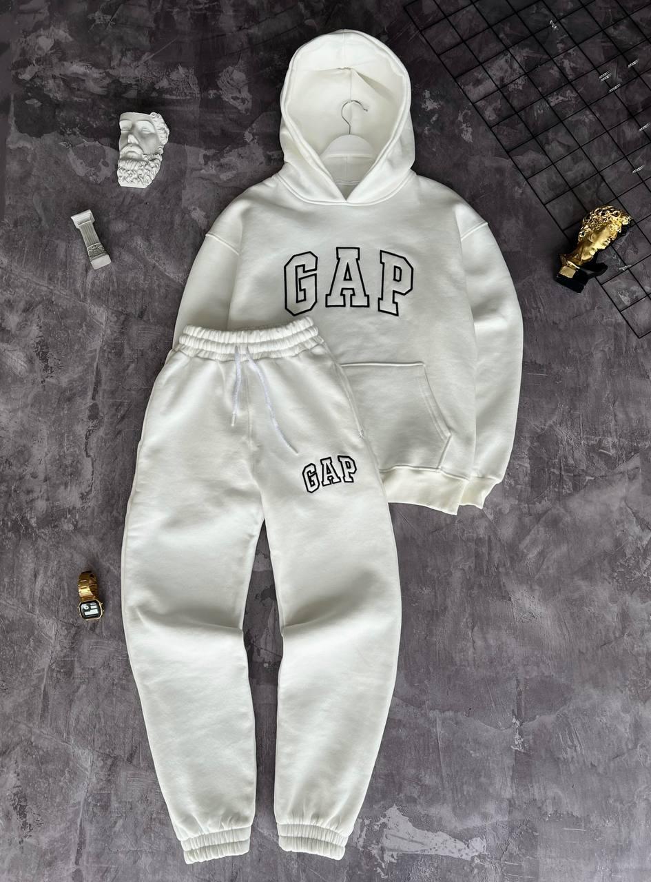 Чоловічий теплий спортивний костюм GAP M1768 білий