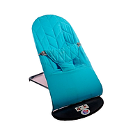 Дитячий шезлонг-гойдалка BABY Balance Soft від SBT Group синій колосок/бавовна (BBS-11-00), фото 10
