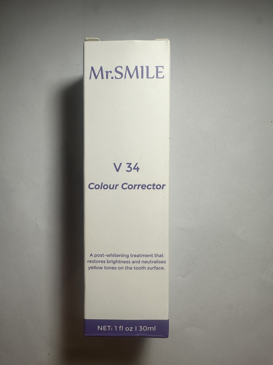 Mr.SMILE Colour corrector v 34 відбілювальна зубна паста, 30мл.