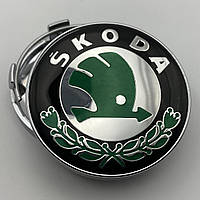 Колпачок с логотипом Skoda щкода для оригинальных литых дисков Ауди 61 mm 58 мм 4M0601170