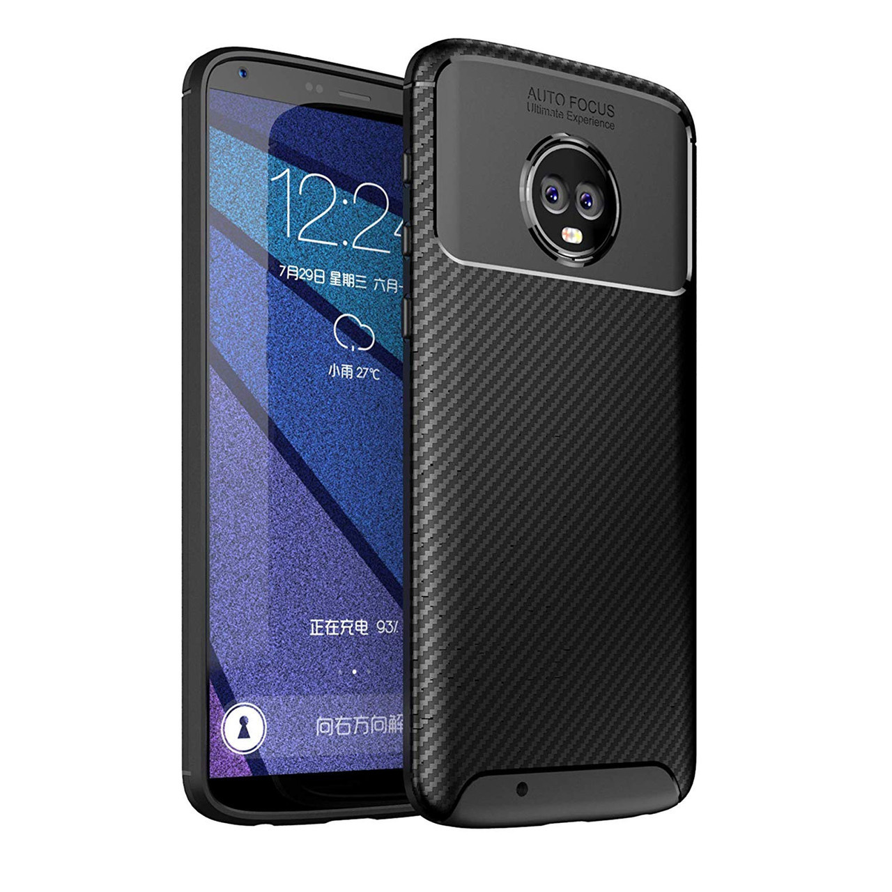 Чохол Carbon Case Motorola G6 Чорний