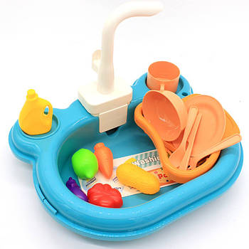 Ігровий набір раковина з водою, овочами та посудом, Dream play pool / Набір кухонних іграшок для дітей