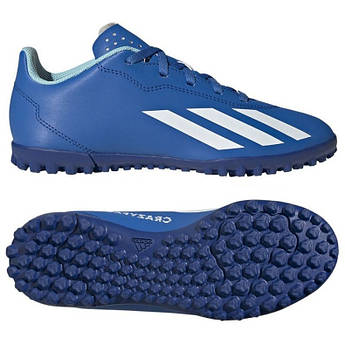 Дитячі сороконіжки adidas X Crazyfast.4 TF Junior IE4067, Синій, Розмір (EU) — 37 1/3