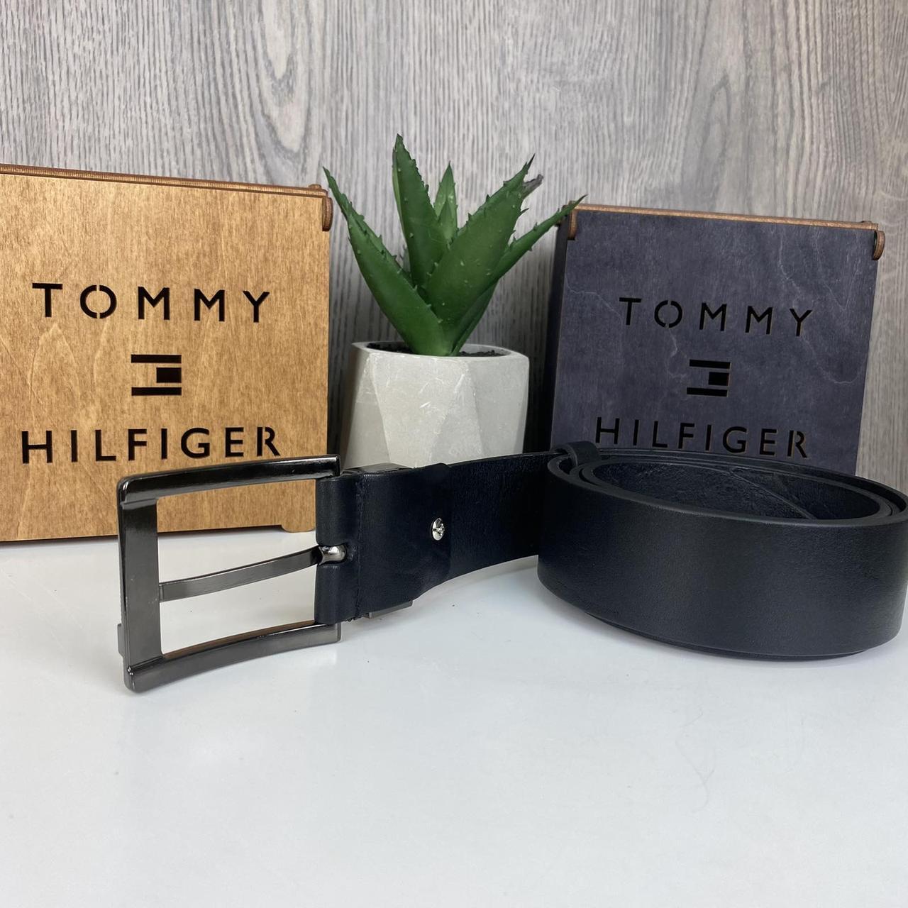 Мужской поясной ремень широкий Tommy Hilfiger кожаный пояс Томми Хилфигер качественная топ продаж DBUY - фото 10 - id-p2024274908