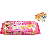 Бісквіт Барбі молочний крем + 70 наклейок для нігтів Freddi Barbie Biscuit Milk Cake 10шт 250г