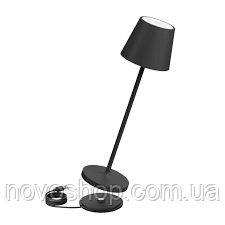 Світлодіодна настільна лампа з батареєю 4000mAh grey, фото 1