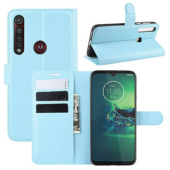 Чохол-книжка Litchie Wallet для Motorola Moto G8 Plus Blue