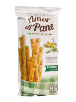 Грісіні з розмарином Amor di Pane 125g. Італія