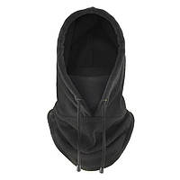 Балаклава зимова фліс чорна маска підшоломник тактичний армійський