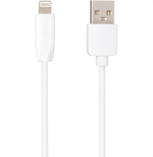 Кабель Gelius One Cable USB to Lightning GP-UC117 12W 1m  White