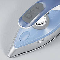SEVERIN Travel STEAM Iron BA 3234/Silver - Blue, 1000W, 50мол Water Tank and Foldable Handle