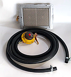Газовий пальник-обігрівач інфрачервоного випромінювання керамічний Mir 3 кВт з редуктором та шлангом, фото 4