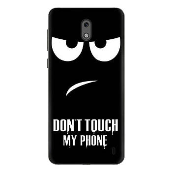 Чохол з малюнком Printed Silicone для Nokia 2 don't Touch My Phone